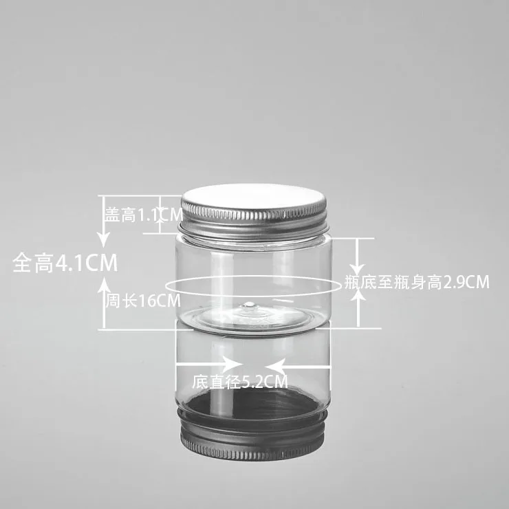 50 мл прозрачная банка для домашних животных контейнер таблеток пластиковая