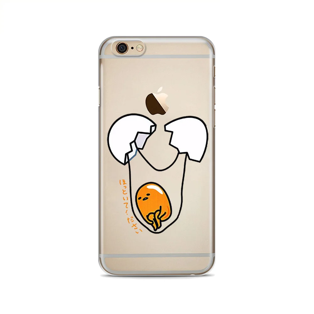 Милые Gudetama мультфильм яйцо Мягкий силиконовый чехол для телефона iphone X XS Max XR 8