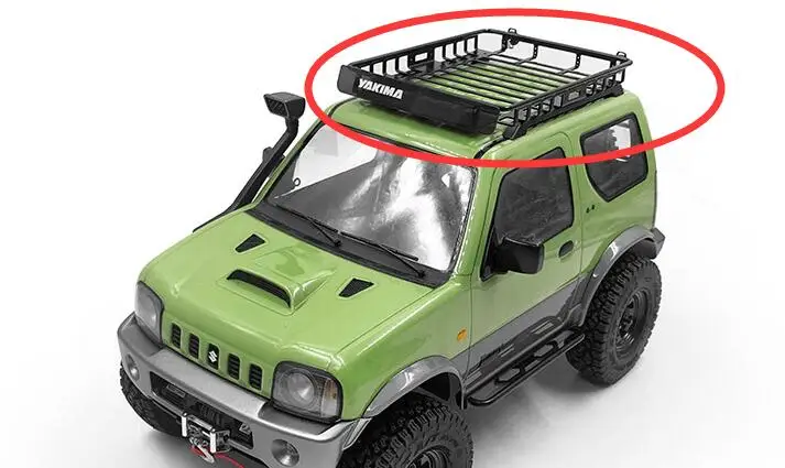 Металлический багажник на крышу багажа w/наклейки для MST JIMNY CMX, CFX 1/10 Масштаб Гусеничный грузовик SUZUKI J3 4WD внедорожный автомобиль