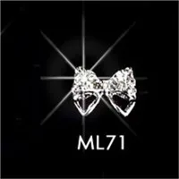 TZ025M PF Цветов Nail Art Стразы для Ногтей Дизайн Ногтей Маникюр Сплава Шариков Клей для Кристаллов Наклейки для Ногтей Ремесел TZ025 - Цвет: TZ025M