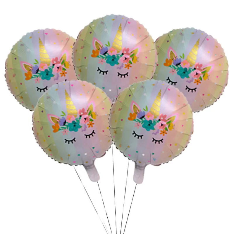 3D Unicornio вечерние украшения животных фольги Воздушные шары Babyshower вечеринка в