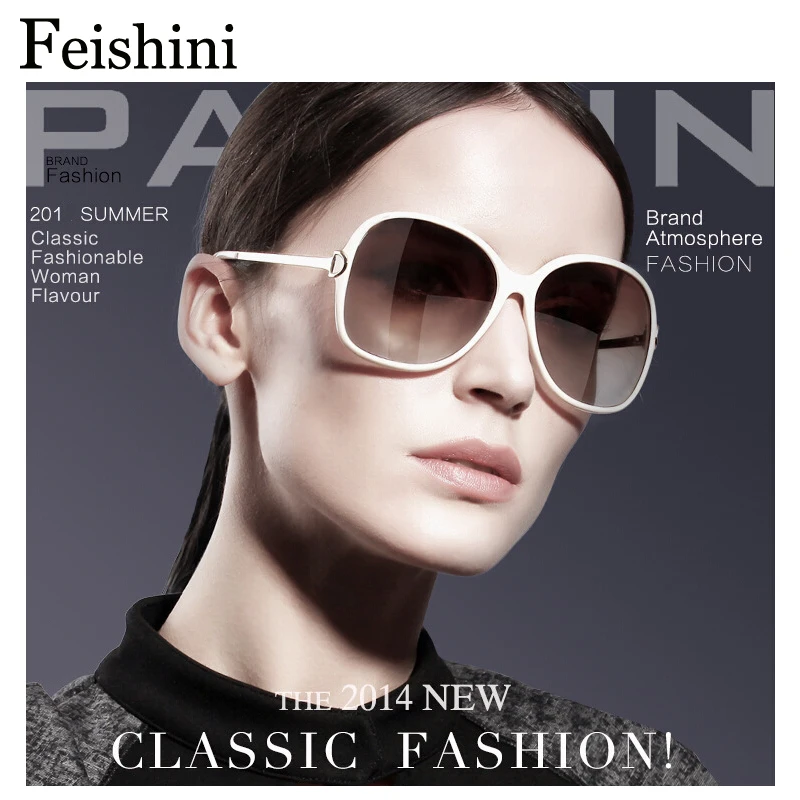 Женские брендовые дизайнерские очки FEISHINI оригинальные удобные солнцезащитные