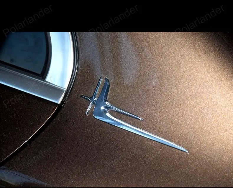 1 Pair Car fender Emblems decal for B/enz C class C180L C260L C200L C320 decorative 3D Refitting Chrome stickers |