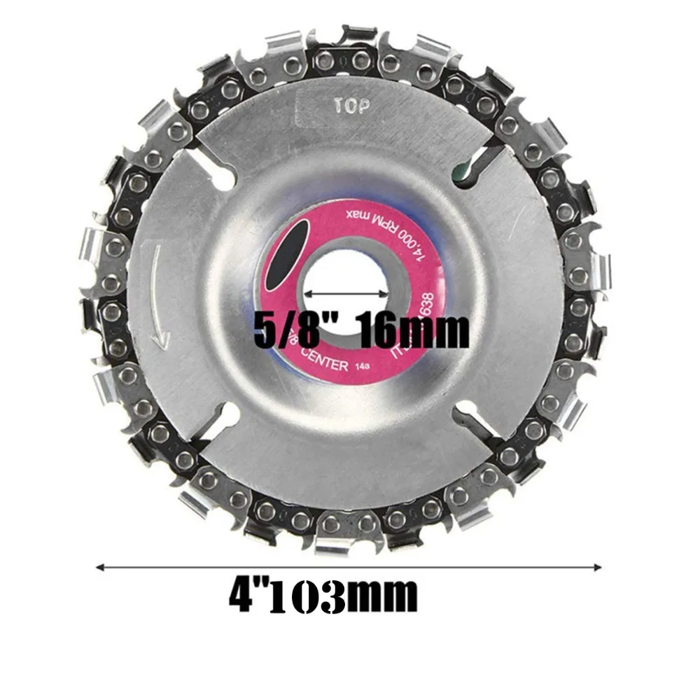 Деревообрабатывающий 4 угловая шлифовальная машина Цепная пластина резьба по