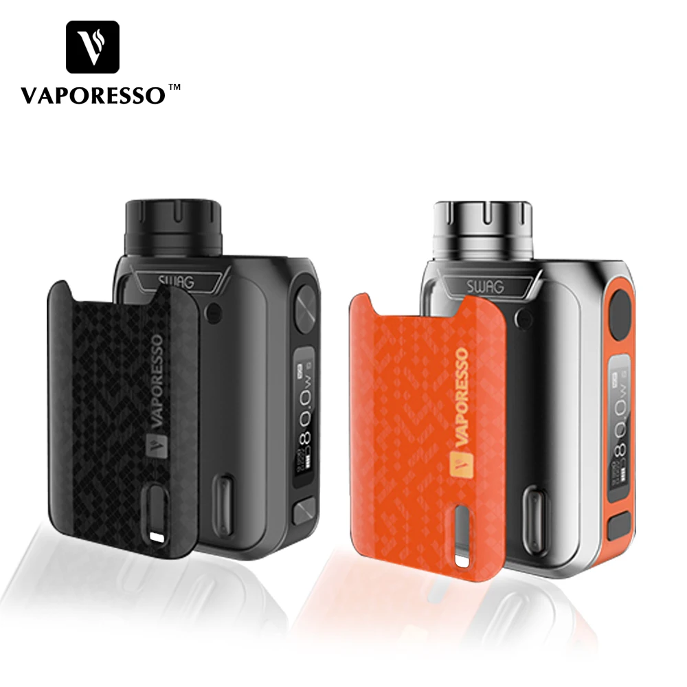Оригинальный вейп мод Vaporesso SWAG Box Mod 80 Вт бак NRG SE (3 5 мл)/Mini (2 мл) без батареи 18650 для