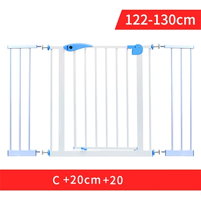 122- 130 cm 65-130 см Детская безопасность забор двери Детские лестничные перила изоляция двери бар pet забор без ударов - Цвет: 122- 130 cm