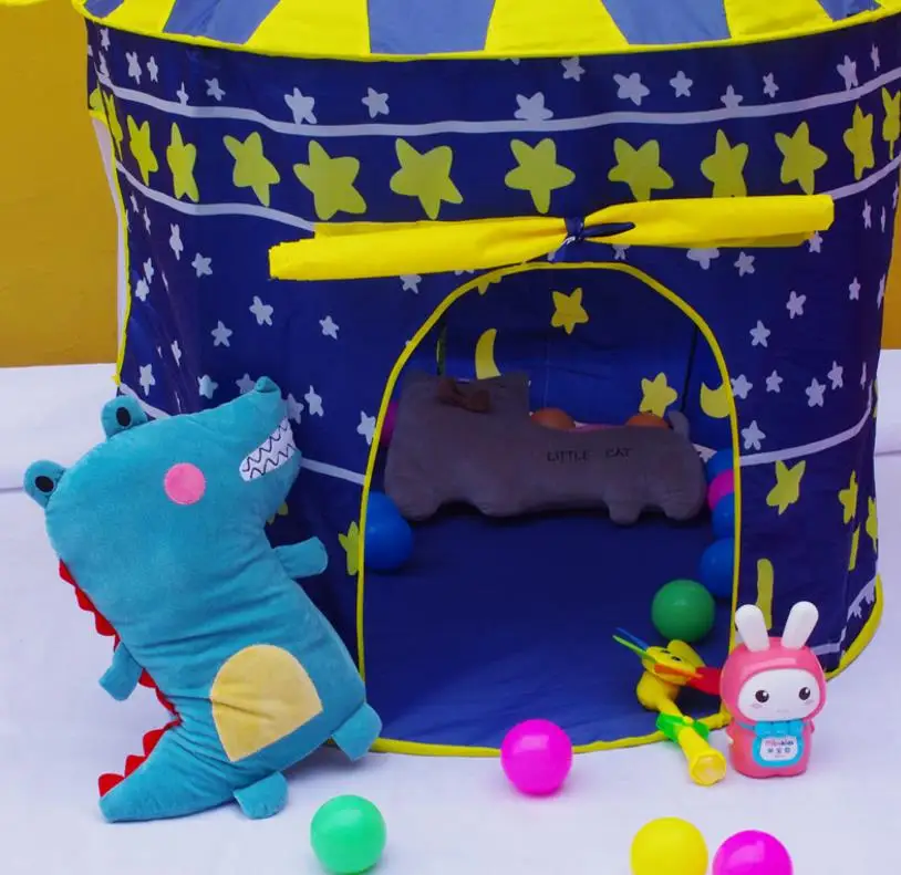 Cubby дом игровой дом для детей мультфильм замок палатка купол Крытый детские игрушки, игры на открытом воздухе палатки для девочек мальчиков детские подарки синий розовый
