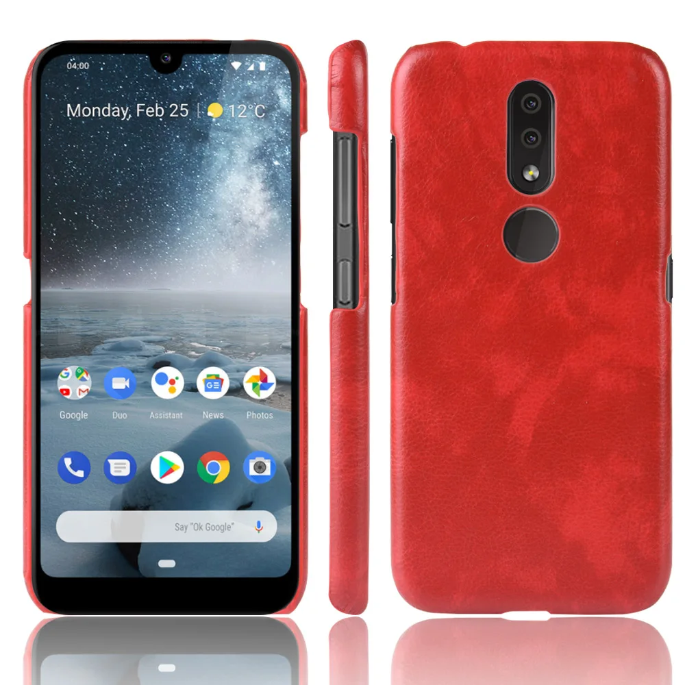 Для Nokia 4 2 1 3 5 6 7 8 плюс Чехол Жесткий чехол-накладка с текстурой личи Роскошный