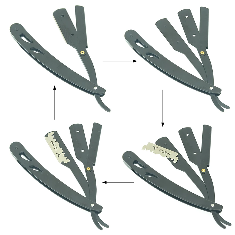 3 цвета на выбор мужские лезвия для бритья складной нож нержавеющая сталь