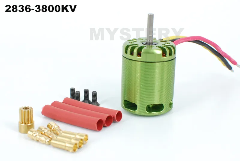 Внешний Бесколлекторный двигатель Mystery 2836 3800KV для радиоуправляемого вертолета 450