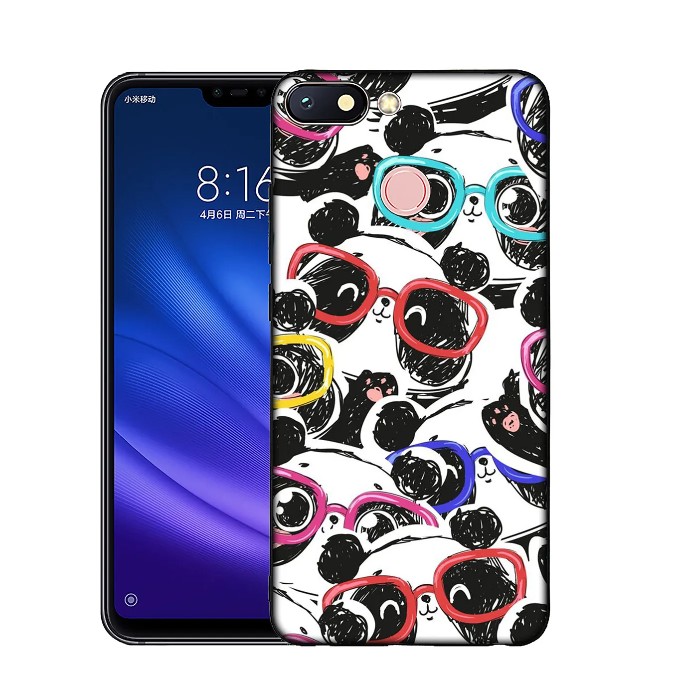 Мягкий Черный силиконовый чехол Panda Dab на EM для Xiaomi Mi 10 9 8 A3 A2 9T Pro Lite SE A1 CC9 CC9E 5X 6X |