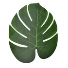 12 шт. искусственные листья тропические Пальмовые Листья для гавайской Луау тема летние праздничные украшения для стола украшение для дома и сада