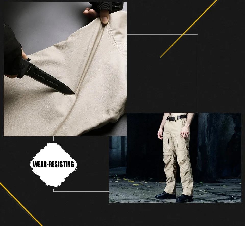 CQB Outdoor Sports Tactical Military Men's Hiking Pants Trekking Trousers Multi Pocket Overalls for Training