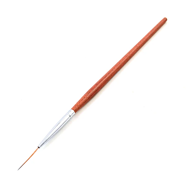 1Pc Wooden Handled 3 шт./компл. Нейл-арт лайнер живопись ручка 3D советы Сделай Сам акриловые кисти для УФ-геля Набор для рисования цветок линии сетки от французского бренда Маникюрный Инструмент - Цвет: 1Pc Wooden Handled