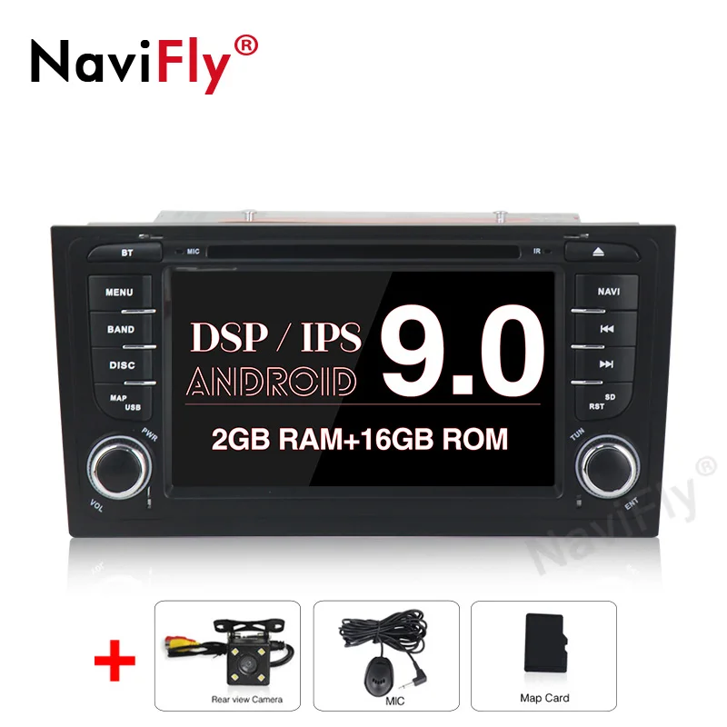 NaviFly PX30 ips экран DSP чистый Android9.0 Автомобильный мультимедийный gps навигатор для Audi/A6/S6/RS6 поддержка RDS IPOD 4G wifi