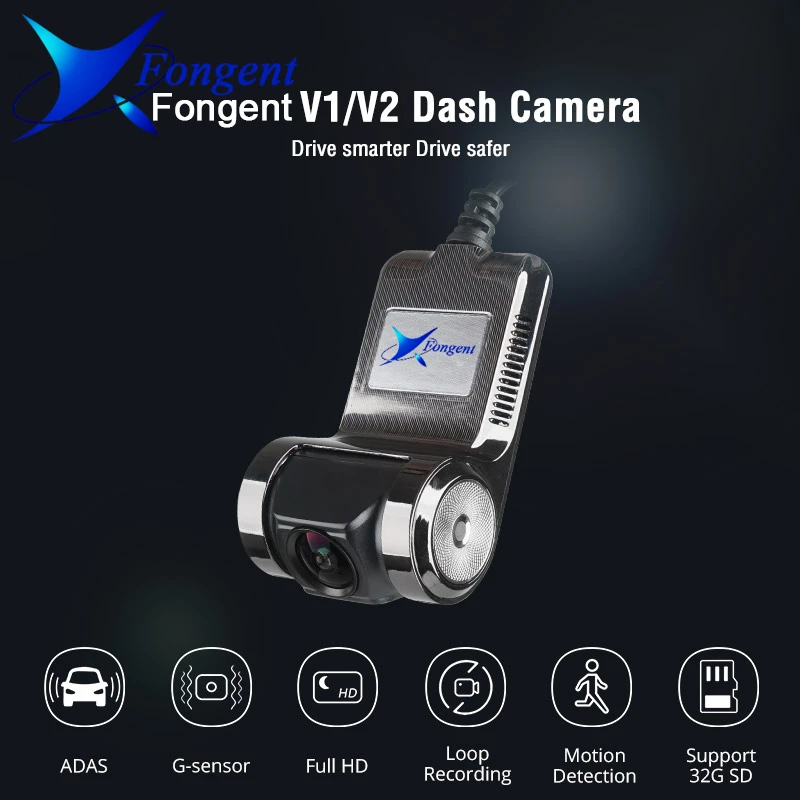 Мини видеорегистратор ADAS Автомобильный Full HD 1080P G сенсор цифровой автомобильная
