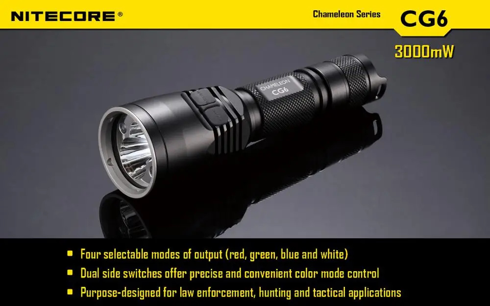 Бесплатная доставка-оптовая цена NITECORE CB6 CG6 CR6 CI6 CU6 CREE XP-G XP-E 4x светодиодных чипов