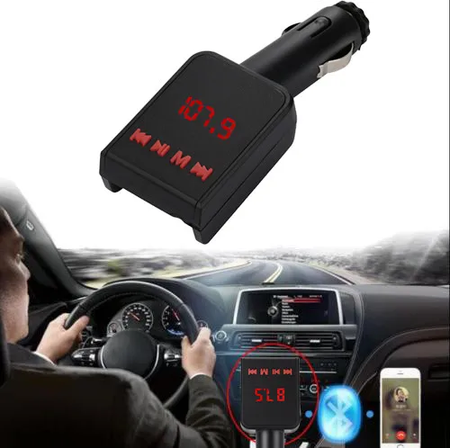 Автомобильный комплект громкой связи fm-передатчик lcd MP3-плеер USB зарядное устройство 2.1A автомобильные аксессуары Handsfree авто FM модулятор