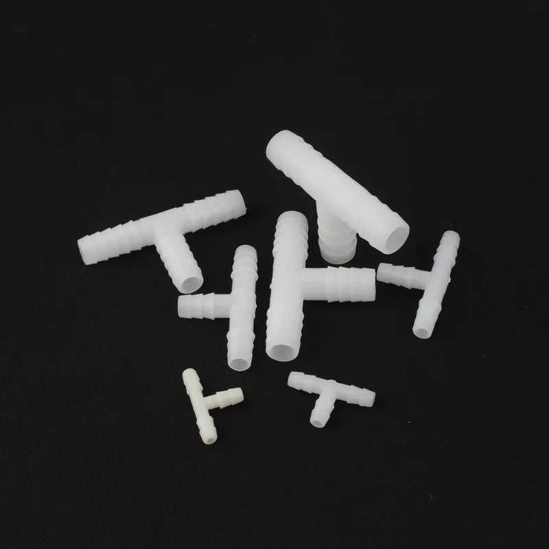 

5/20/50/100pcs Equal Tee Connector Plastic PP Joint Pagoda Tee Micro Irrigation Fittings Air Pump Fish Tank Adapter T Connector