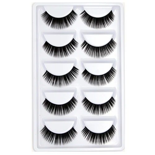 C-07 CLOTHOBEAUTY накладные ресницы 5 пар натуральные накладные ресницы ручной работы мягкая невидимая лента, Длинные/толстые многоразовые для макияжа(с - Цвет: C-07