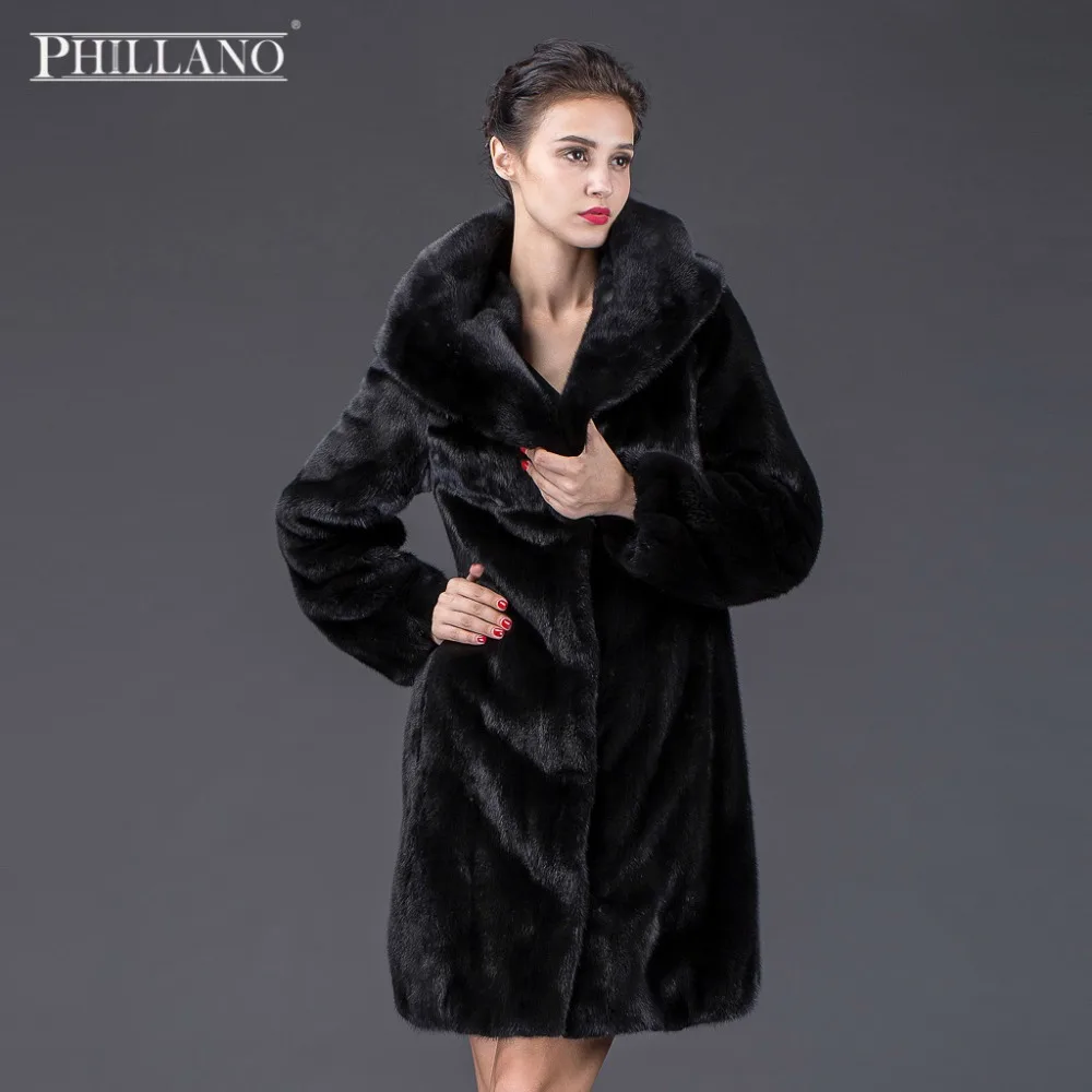 PHILLANO 2016 Класический Фосон Шубы Из Натурального Меха Норки Скандинавия Дания Мех