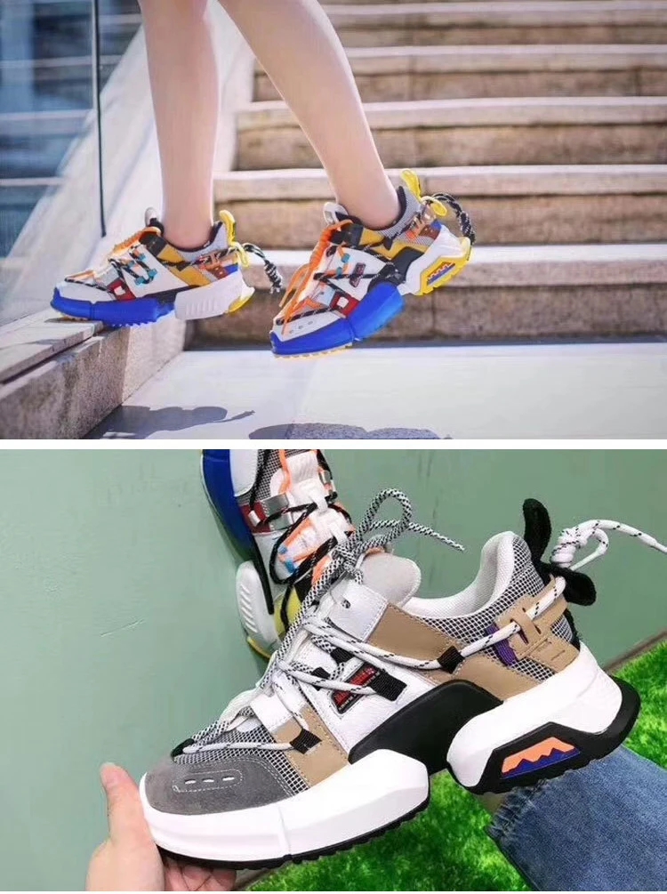 Autumn Fashion Kids Sport Sneakers Baby Girls Mesh Casual Sneakers Children Chunky Sneakers Boys Gray Brand Shoes Trainers