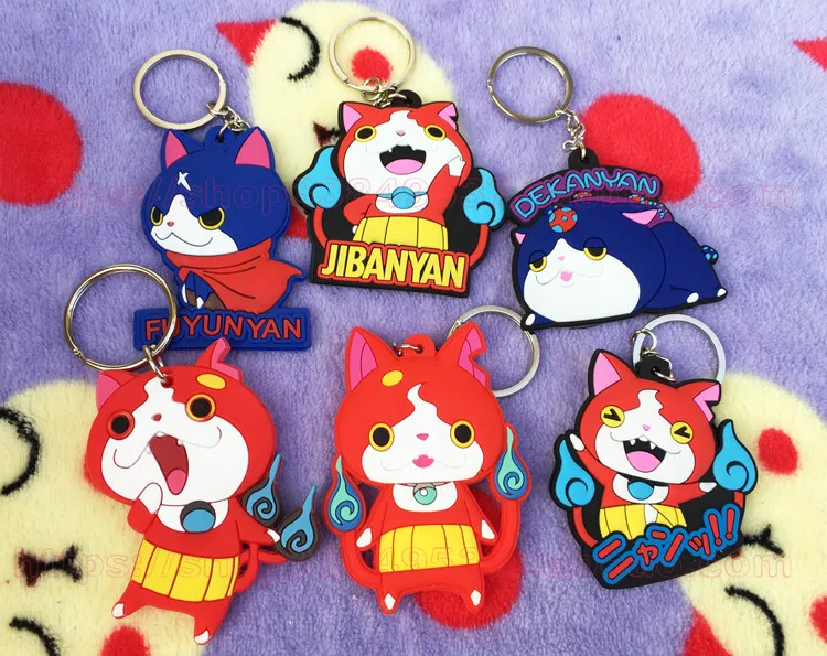 IVYYE часы Youkai аниме брелок для ключей ПВХ фигурка милая игрушка подарки на день