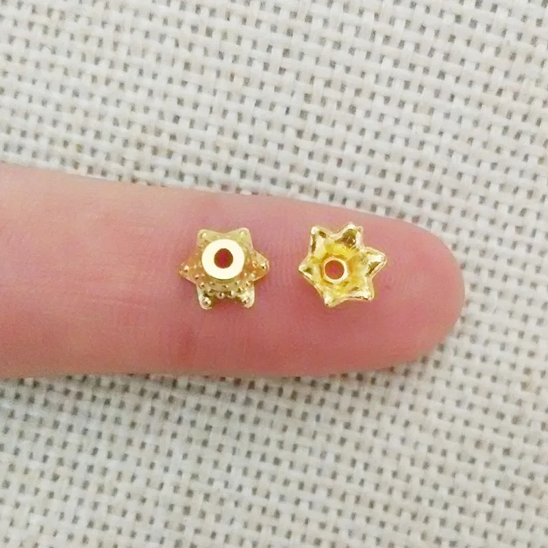 150 шт. колпачки для кисточек бусины цветочных бусин Концевики подвески детали