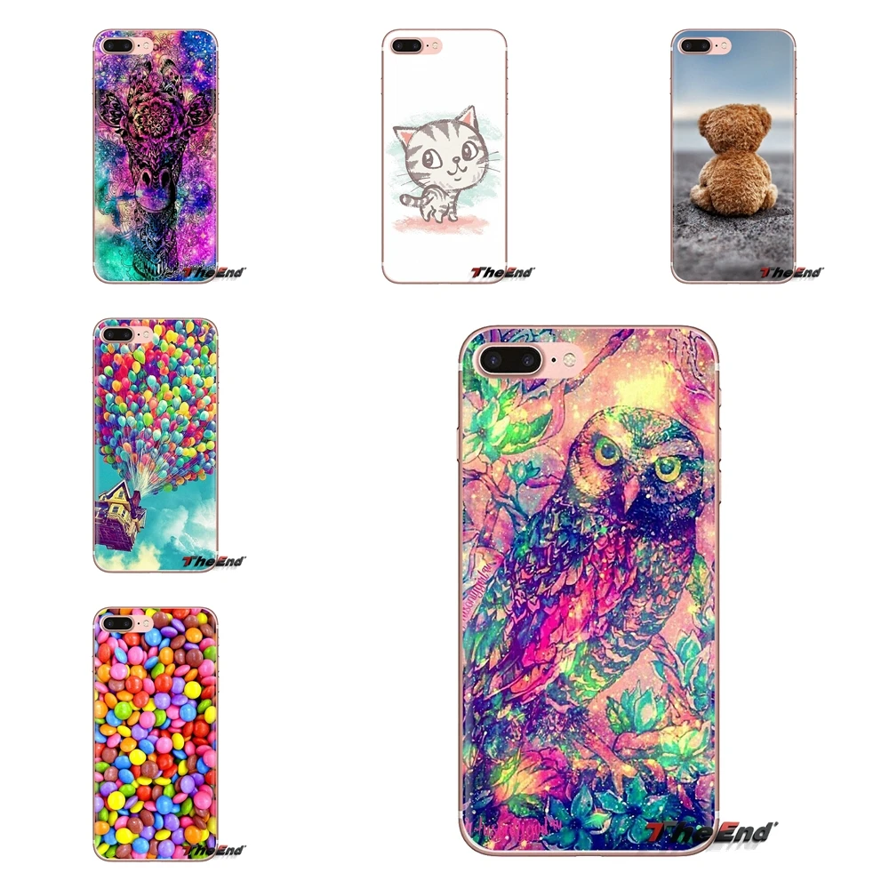 Прозрачный чехол из ТПУ воздушный шар в виде цветка с животным узором для Xiaomi Mi4 Mi5