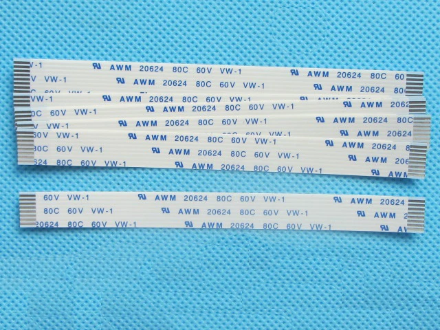 20pcs 100mm Length 8 Pins 1.0mm Pitch FFC FPC Ribbon Flat Cable Forward Direction For TTL | Электронные компоненты и