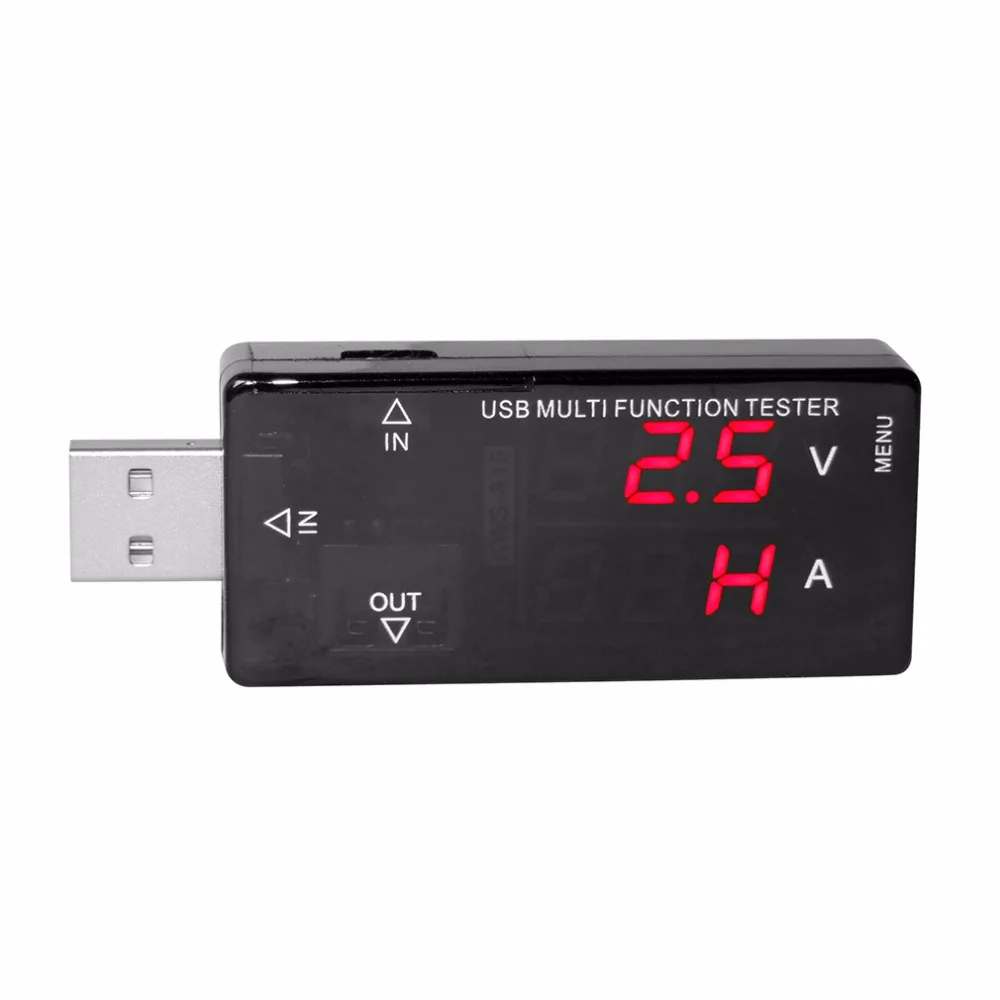 Профессиональный Интеллектуальный USB 2,0 Напряжение Амперметр Мобильная мощность тест детектор емкость батареи тест er KWS-A16 Лидер продаж