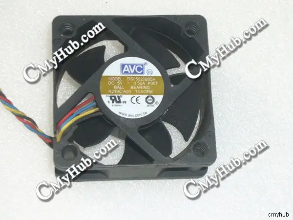 Genuine For AVC DS05020B05H P007 DC5V 0.50A 5020 5CM 50mm 50x50x20mm 4Pin Cooling Fan | Fans &amp