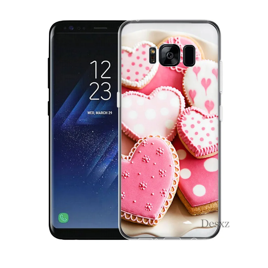 Чехол для Samsung A10 A20 A30 A40 A50 A60 A70 A9 A7 A5 A6 A8 Plus розовый сердечко десерт мороженое