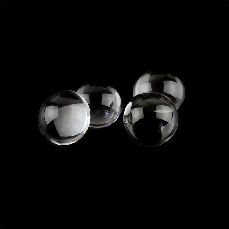 

1.2 Inch 100pcs Clear Crystal Transparent Flatback Glass Half Sphere Ball Cabochon New