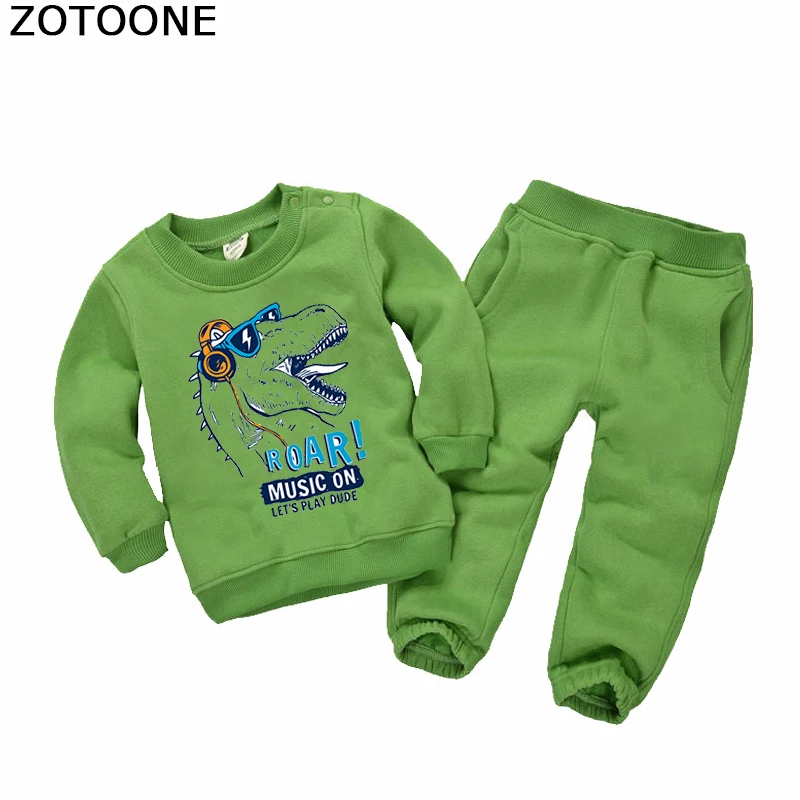 Термонаклейка ZOTOONE с динозавром для детских футболок свитеров|Заплатки| |