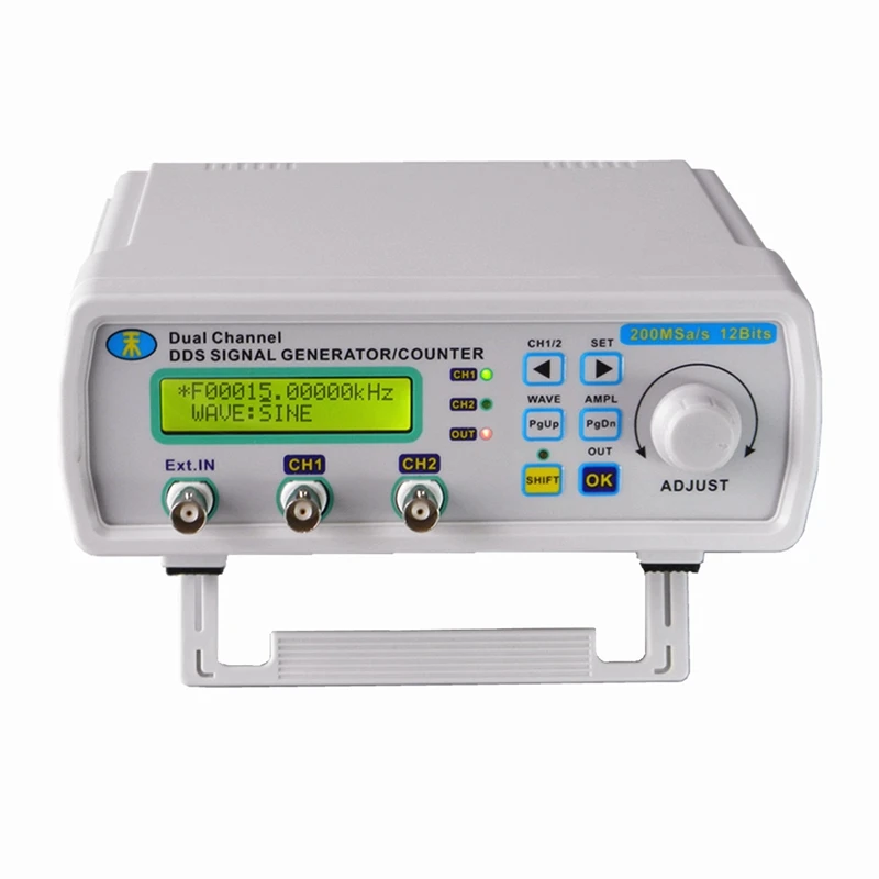Новый генератор сигналов JUNTEK MHS5200A с функцией DDS 6 МГц цифровой двухканальный