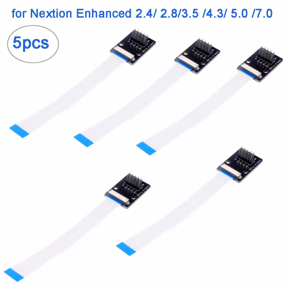 Adaptador para 7.0 – o Extended Pces Nextion 5.0 4.3 3.5 3.2 2.8 2.4 Polegadas Reforçada Dispaly Gpios i Rcmall Fz2804 5 io –