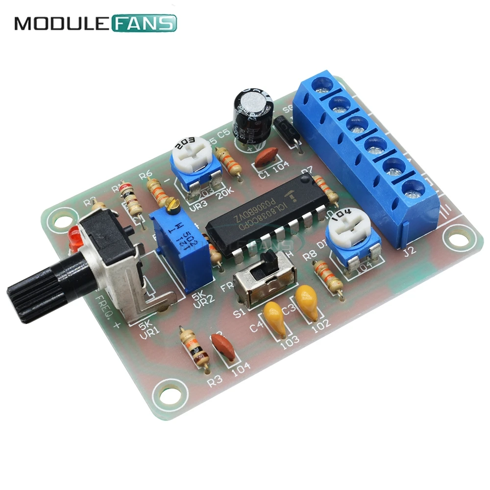 DC 12V ICL8038 монолитный Функция генератор сигналов Модуль синусоидальный сигнал