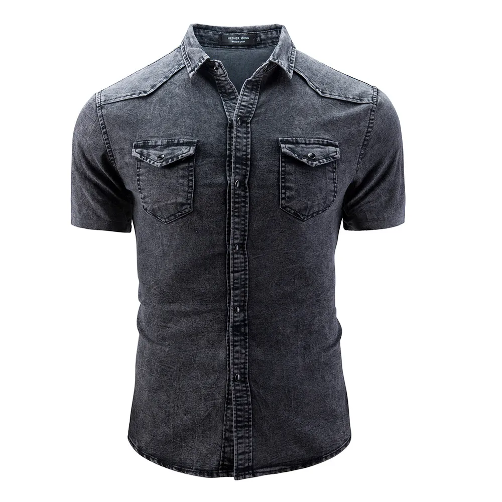 Womail Для Мужчин's Повседневное Slim Fit кнопка рубашка Повседневная мужчин с