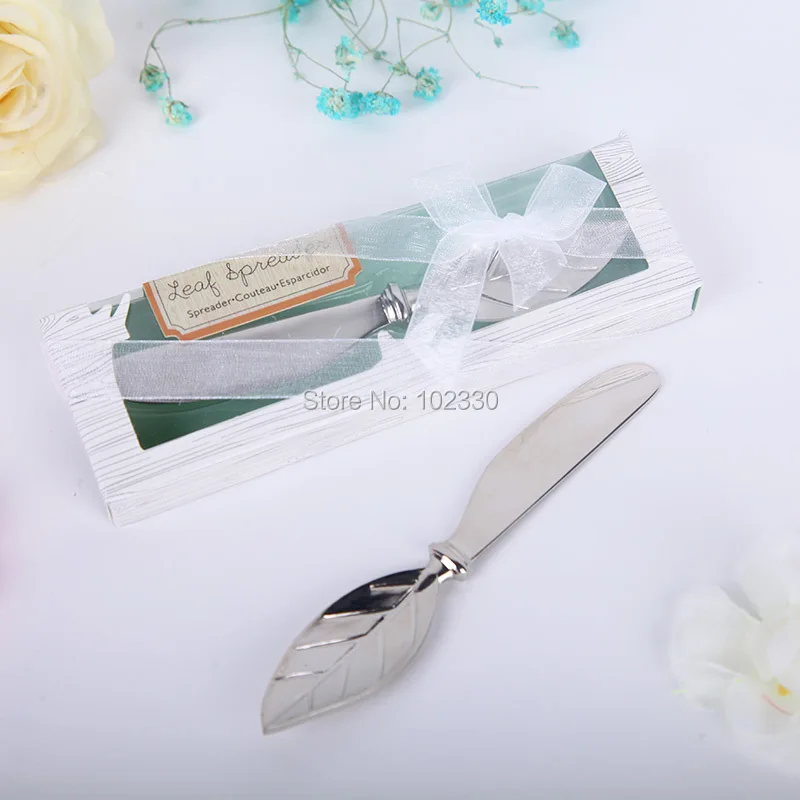 Свадебные сувениры в форме листьев нож для масла свадебные помолвки украшения