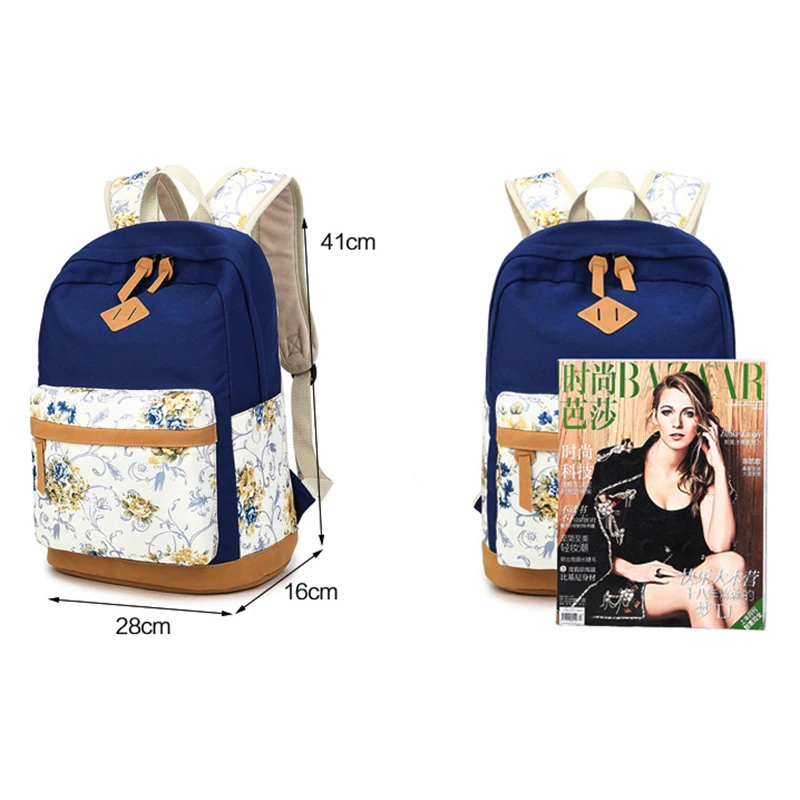 Рюкзак с принтом DECRJI школьный ранец женские холщовые школьные ранцы высокого