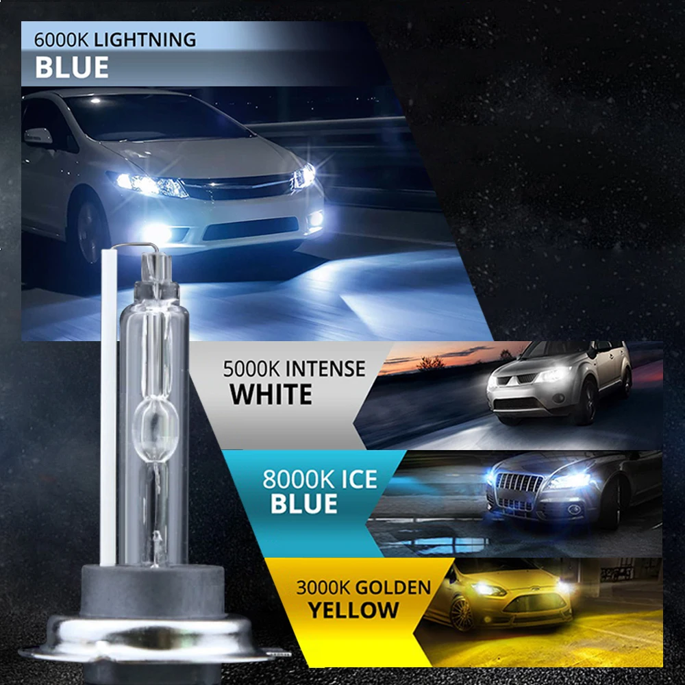2019 новейший комплект ксеноновых фар 55 Вт H7 HID H8 H9 H11 Комплект ламп H1 H3 9005 9006
