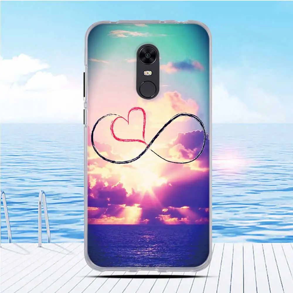 Phone Cases For Xiaomi Redmi 5 Plus Case Soft Silicone Cover Note Global Printing | Мобильные телефоны и аксессуары