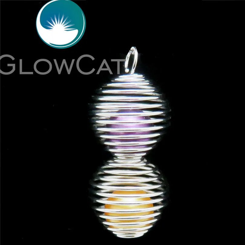 GLOWCAT 12x мяч Спиральную пружину бусины клетка диффузор для эфирных масел Устрица