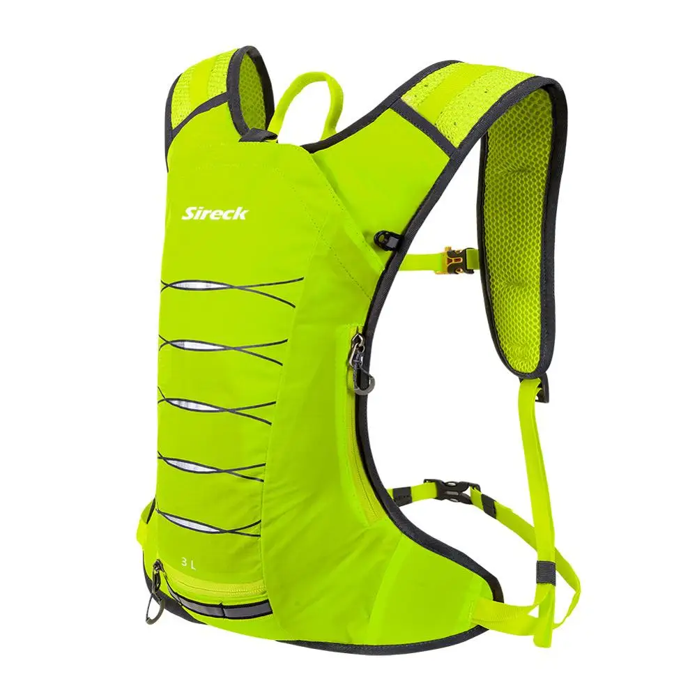 Sireck 3L Открытый походный рюкзак 2L сумка для воды спортивная гидратация пакет для альпинизма пешего туризма бегущий велосипед велосипедный водный рюкзак мочевой пузырь - Цвет: GreenWithoutWaterBag