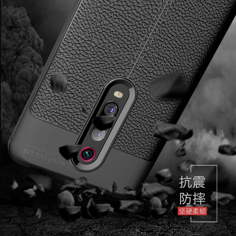 PU Leather Case For Xiaomi Redmi K30 K20 Pro Mi 9T Mi9T Cover Phone Armor Bumper Soft Silicone Tpu Shell coque | Мобильные телефоны