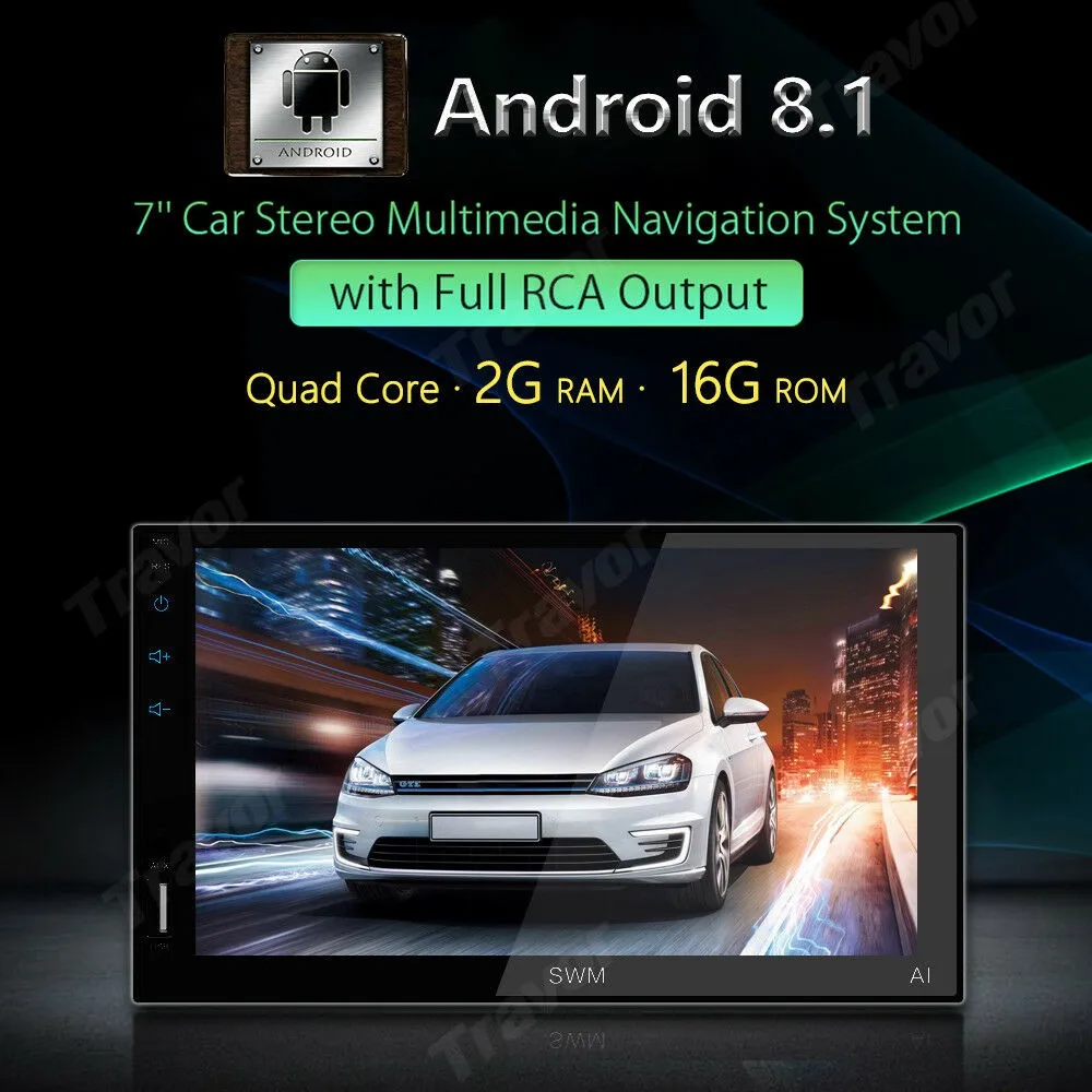 Android 8 1 автомобильный стерео двойной Din 7 &quotавтомобильный MP5 плеер сенсорный экран