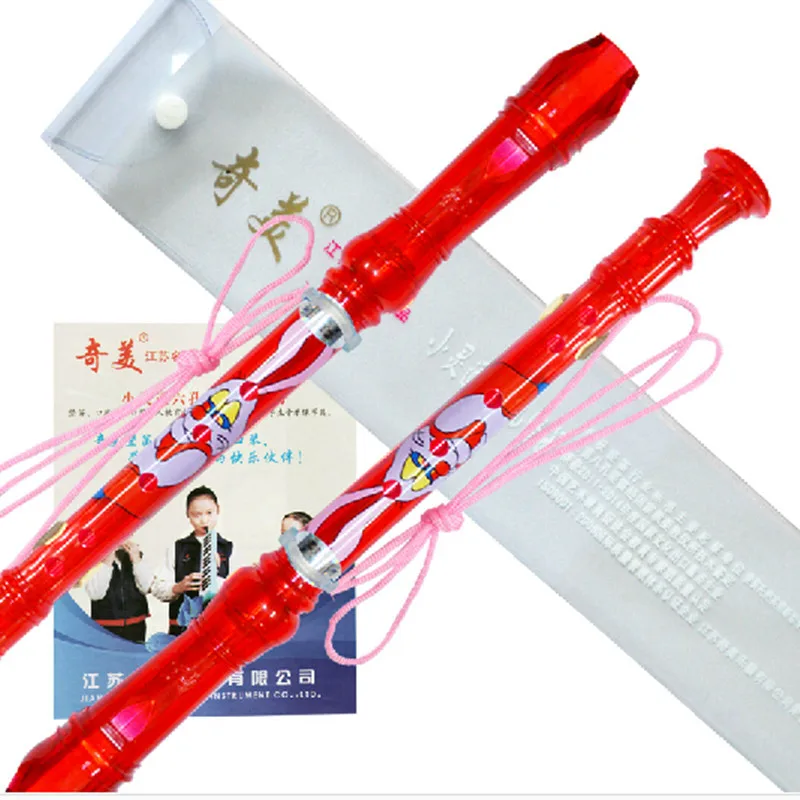 Пластиковая флейта записывающее устройство сопрано с 6 отверстиями немецкая C