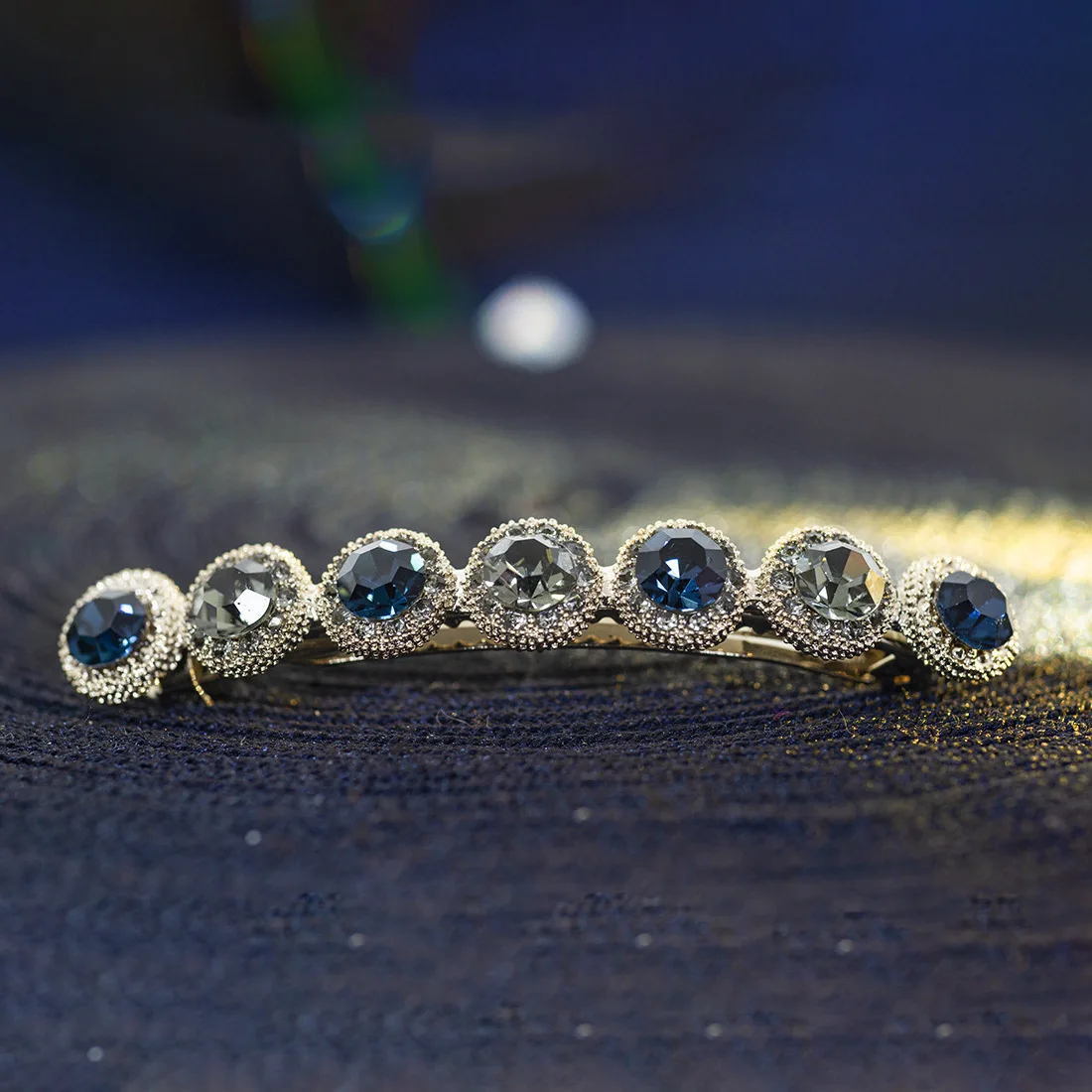 Высококачественные Стразы женский хвостик заколки для волос Хрустальная