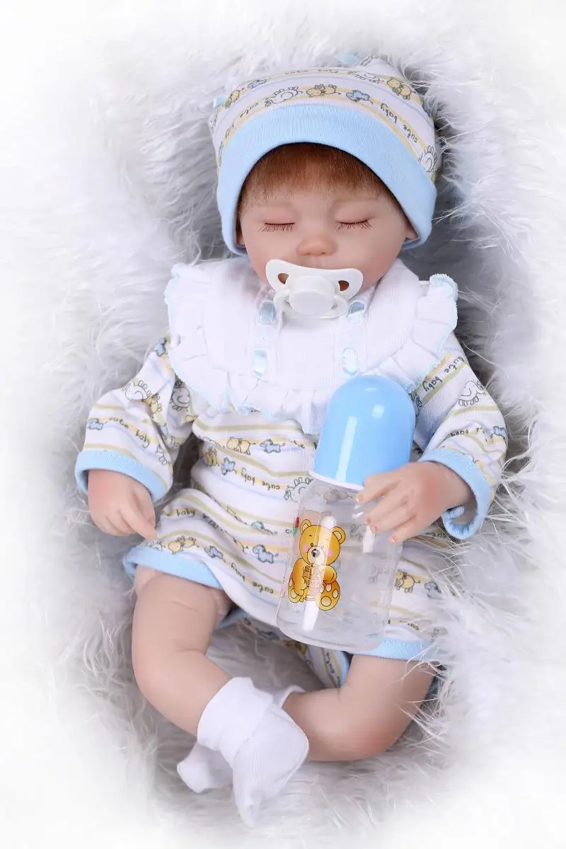 

43cm 15inch Fashion Reborn Dolls Silicone Baby Doll Kid's Toys Sleeping Babies Doll Birthdays Christmas Gifts for Boy Girl